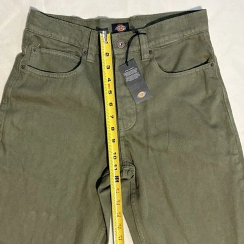 Dickies Men’s‎ Olive Green Denim Jeans W28 L32 New With Tags Straight Fit